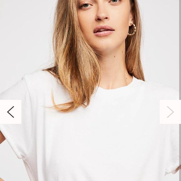 New Free People Perfect Tee In Black and and white - Picture 5 of 8